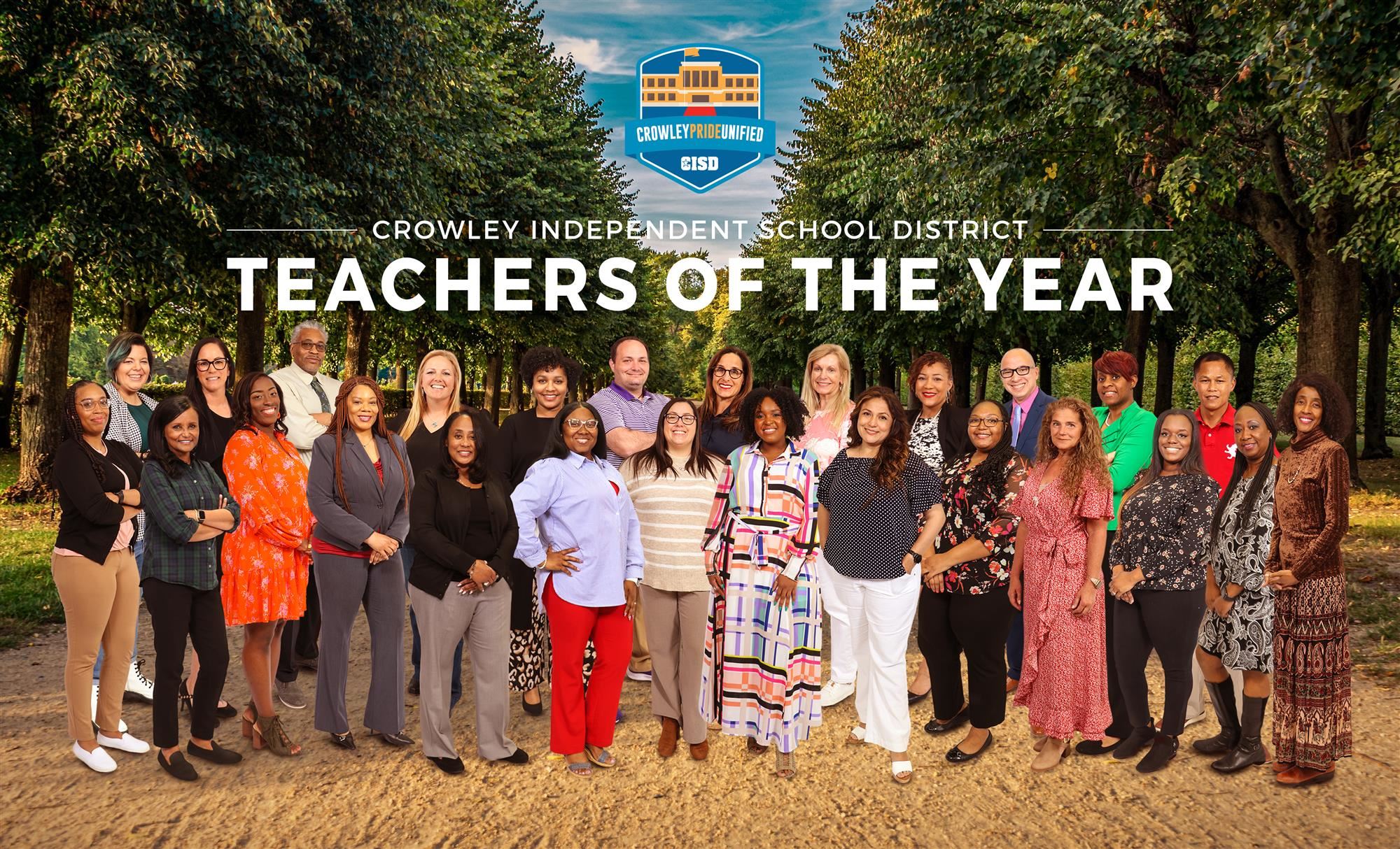 Crowley ISD Teachers of the Year group photo
